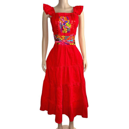 Isa Dress - Hand Embroidered Mexican Dress Made in Mexico