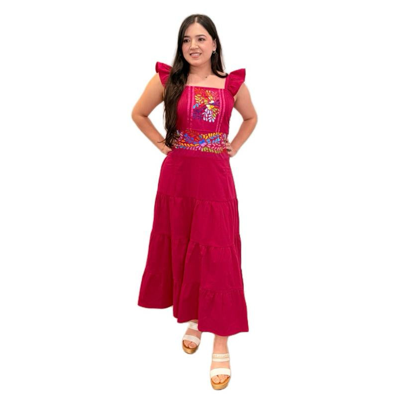 Isa Dress - Hand Embroidered Mexican Dress Made in Mexico