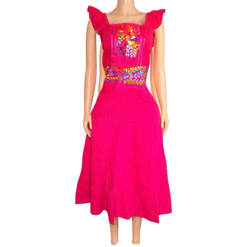 Isa Dress - Hand Embroidered Mexican Dress Made in Mexico