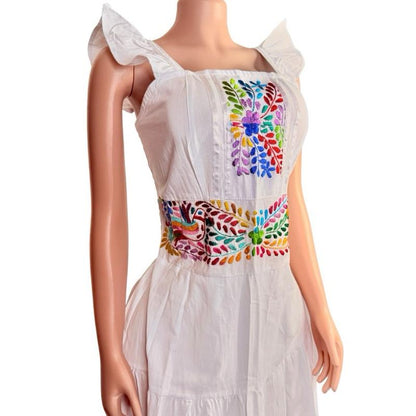 Isa Dress - Hand Embroidered Mexican Dress Made in Mexico