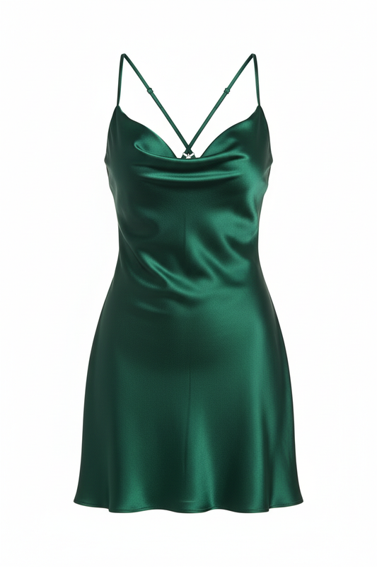 Satin Mini Slip Dress